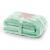 DecoKing MIC mint green microfiber blanket 70x150 cm, folded and tied with ribbon