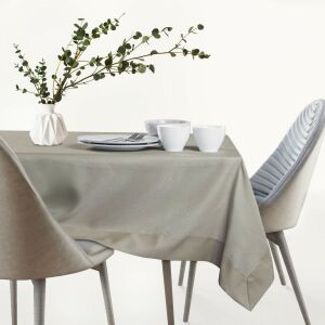 AmeliaHome Empire cappuccino tablecloth on dining table - Interior design