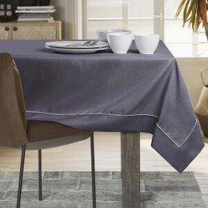 AmeliaHome Empire purple tablecloth on dining table setting - Interior design