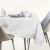 AmeliaHome Empire white tablecloth on dining table setting