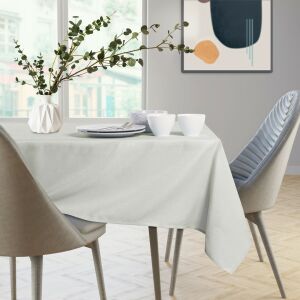 AmeliaHome Empire cream tablecloth on dining table - AmeliaHome