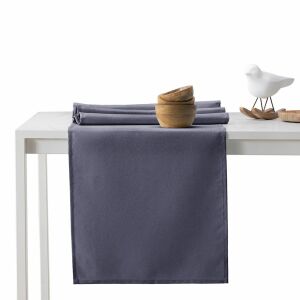 AmeliaHome Empire purple tablecloth and runner set on a white table - Interior design