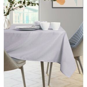 Obrus AmeliaHome Empire w kolorze jasnego fioletu na nakrytym stole. - Rekwizyty imprezowe