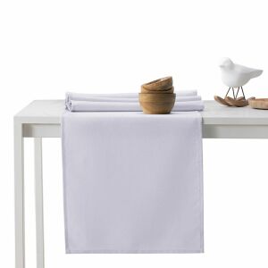 AmeliaHome Empire light purple tablecloth and runner set on a white table - Interior design
