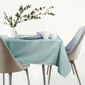 AmeliaHome Empire mint green tablecloth on dining table - Tablecloth