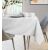 AmeliaHome Empire white oval tablecloth on dining table
