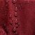 Close-up of water droplets on AmeliaHome Gaia claret stain-resistant tablecloth.