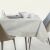 AmeliaHome Gaia cream embossed tablecloth on dining table