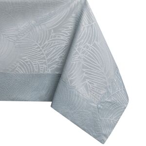 Tablecloth Gaia grey embossed vegetable 120x120 AmeliaHome 111406661 - Interior design