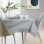AmeliaHome Gaia grey embossed tablecloth in modern dining room