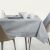 AmeliaHome Gaia grey embossed tablecloth on table setting