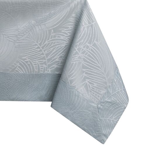 AmeliaHome Gaia grey embossed tablecloth, close-up