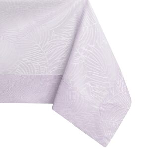 AmeliaHome Gaia light purple embossed tablecloth corner detail - Interior design