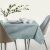 AmeliaHome Gaia mint green table runner on a dining table setting