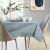 AmeliaHome Gaia mint green embossed table runner on dining table