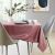 AmeliaHome Gaia rose tablecloth on a set dining table