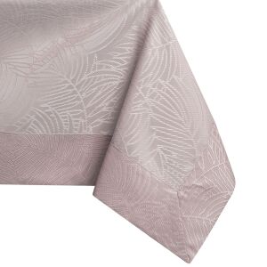 AmeliaHome Gaia powder pink embossed tablecloth corner detail - Interior design