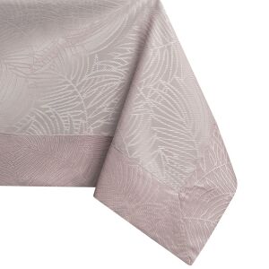 AmeliaHome Gaia powder pink embossed tablecloth, close-up - AmeliaHome