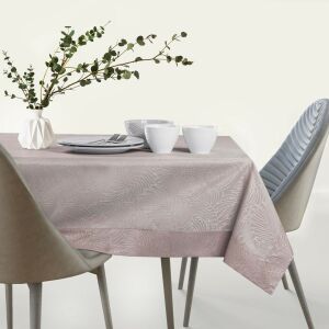 AmeliaHome Gaia púdrová ružová obrus na jedálenskom stole - Dizajn interiéru