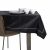 AmeliaHome Gaia black embossed tablecloth on table setting