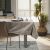 AmeliaHome Gaia cappuccino embossed tablecloth in dining room setting