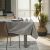AmeliaHome Gaia brown embossed tablecloth in a dining room setting