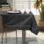 AmeliaHome Gaia graphite gray embossed tablecloth on table setting