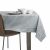 AmeliaHome Gaia grey embossed tablecloth on a dining table