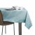 AmeliaHome Gaia blue embossed tablecloth on table