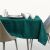 AmeliaHome Gaia glass green embossed tablecloth on a set dining table