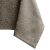 Close-up of AmeliaHome Gaia cappuccino embossed oval tablecloth, leaf pattern