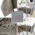 Collage of AmeliaHome Gaia cappuccino embossed oval tablecloth features