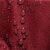Close-up of water droplets on AmeliaHome Gaia burgundy embossed tablecloth, showcasing its waterproof properties.