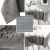 Collage of AmeliaHome Gaia brown embossed tablecloth features