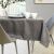 AmeliaHome Gaia brown embossed tablecloth on a set dining table