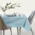 AmeliaHome Gaia blue tablecloth on dining table