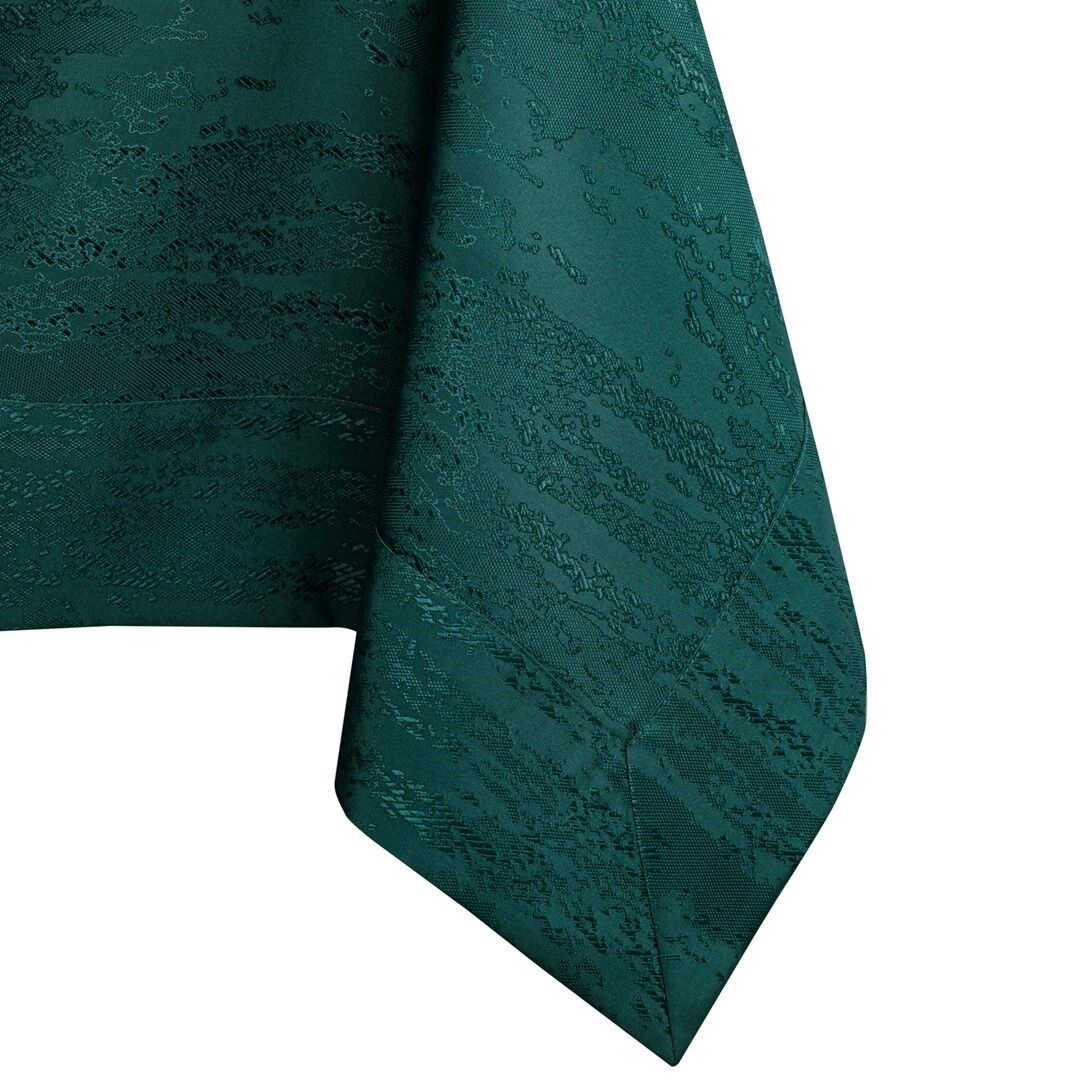 Asztalterítő Vesta üvegzöld dombornyomott modern 140x280 AmeliaHome
