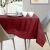 AmeliaHome Vesta burgundy embossed tablecloth on a table setting