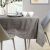AmeliaHome Vesta brown embossed tablecloth on dining table setting