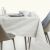 AmeliaHome Vesta cream embossed table runner on a set table