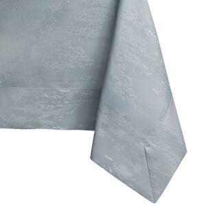 Close-up of AmeliaHome Vesta grey embossed modern table runner corner - AmeliaHome