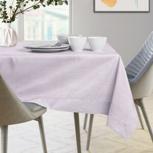 AmeliaHome Vesta light purple embossed tablecloth on dining table - Interior design