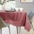 Dining table with AmeliaHome Vesta rose embossed tablecloth