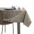 AmeliaHome Vesta cappuccino embossed tablecloth on a set table