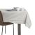 AmeliaHome Vesta cream embossed tablecloth on dining table