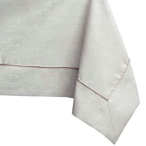 AmeliaHome Vesta cremefarbene, geprägte Tischdecke, Eckdetail - Innenarchitektur