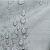 Water droplets on Vesta grey embossed tablecloth, AmeliaHome