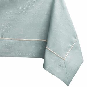 AmeliaHome Vesta mint green embossed tablecloth corner detail - Decoration