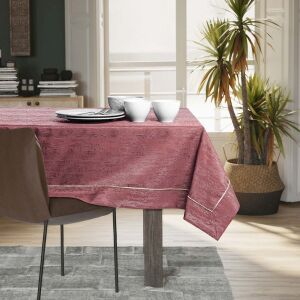 AmeliaHome Vesta rose embossed tablecloth on dining table - Interior design