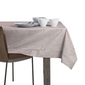 AmeliaHome Vesta powder pink embossed tablecloth on table setting - Decoration